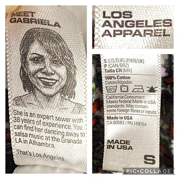 Ditsy Floral Poplin Scrunch Top Womens Sm Whimsigoth Fairy Dark Coquette Cottage - Picture 5 of 8